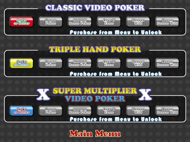 Mojo Video Poker HD screenshot-3