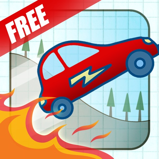 Doodle Fun Car Racing Free Game - Race The Fire Or Die! icon