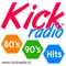 KickRadio®, 80s & 90s Hits is an internet only radio station,  broadcasting live 24/7 the perfect retro Hitmix and beyond