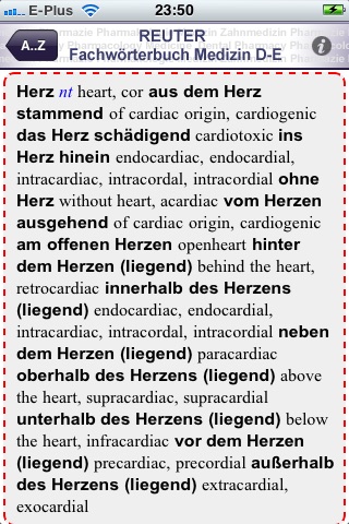 Reuter Fachwörterbuch Medizin: Deutsch-Englisch screenshot 2