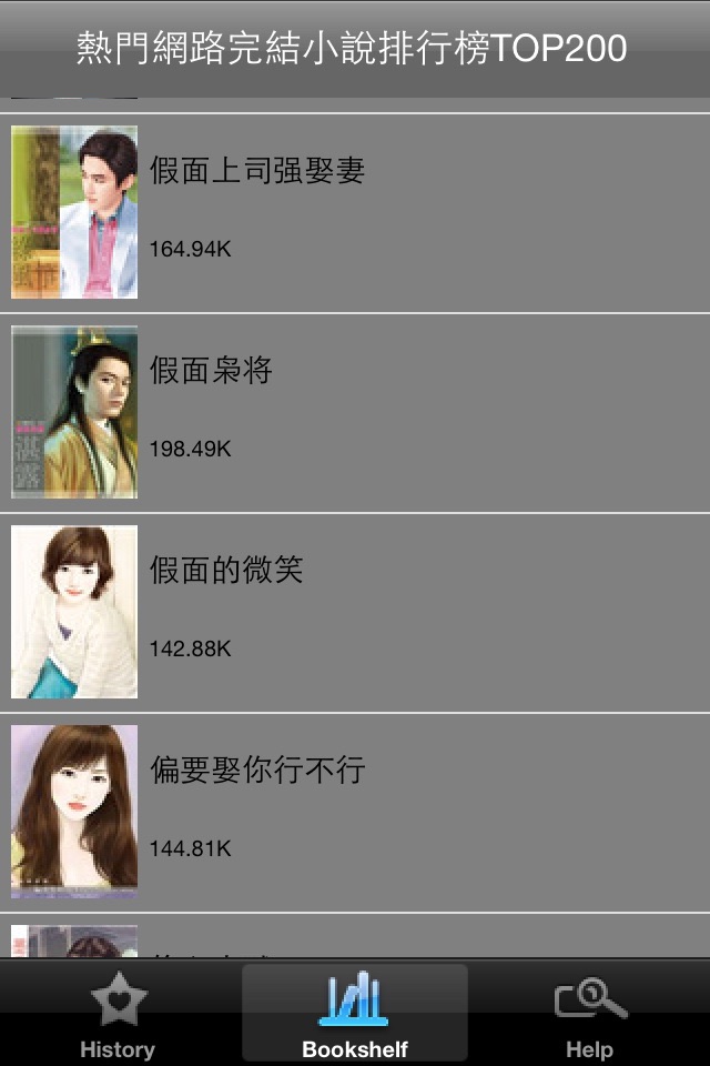 最新熱門網路完結小說排行榜TOP200[簡繁精排] screenshot 3