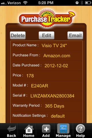 Purchase Warranty Tracker (Lite) screenshot 3