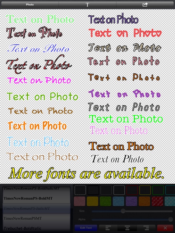 Text on Photo for iPad 〜Label, Caption, Title on Photos〜 screenshot-3