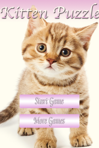 Kitten Slider Puzzle HD screenshot 2