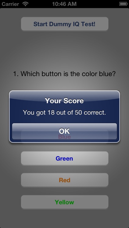 Dummy IQ Test