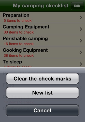 Listes de camping screenshot 3