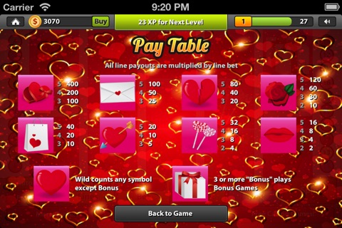 777 Lucky Party Valentine Slots DoubleDown Casino screenshot 2