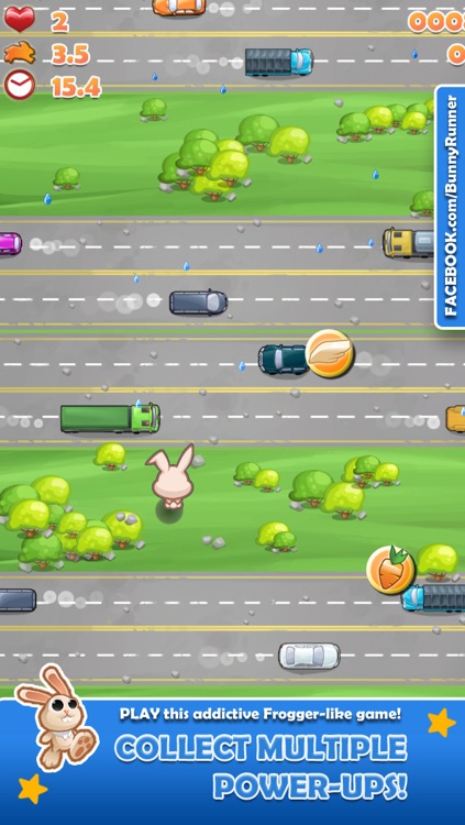 Bunny Run - Cross the street avoiding cars & tracks!