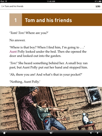 The Adventures of Tom Sawyer: Oxford Bookworms Stage 1 Reader (for iPad) screenshot 2