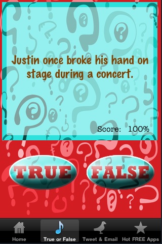 Bieber Fever True or False FREE screenshot 4