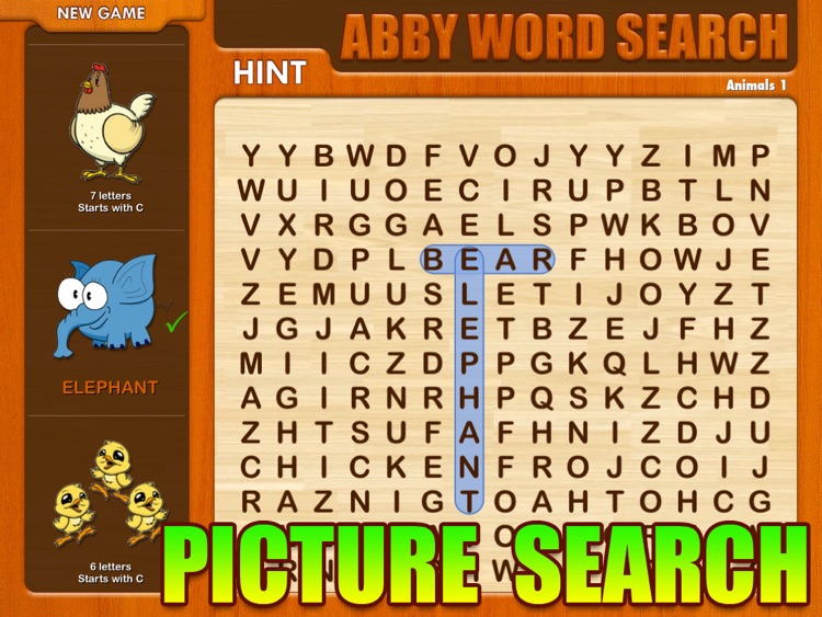 Abby Word Search - Kids First Words HD