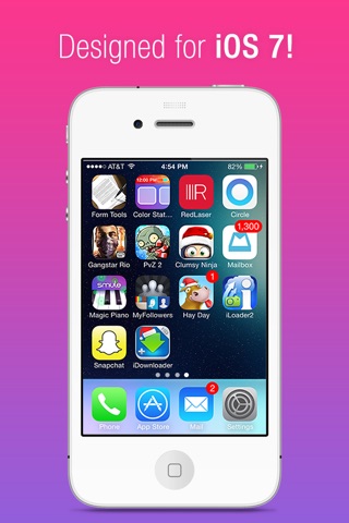 Color Dock Bars - Customize your wallpaper with cool color dock bars for iOS 7 screenshot 2