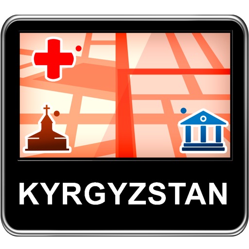Kyrgyzstan Vector Map - Travel Monster icon