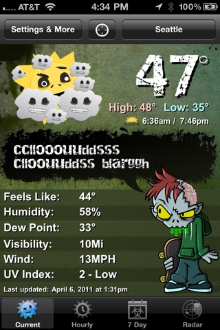 Weather Zombie screenshot 2