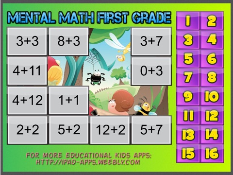 Mental Math First Grade screenshot 3