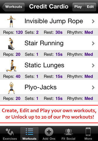 Cardio Workouts Free screenshot 3