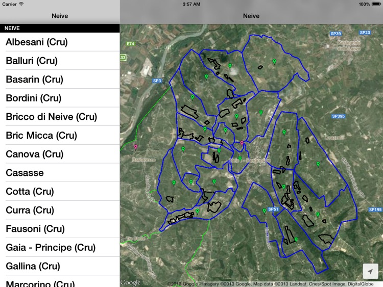 Neive Wine Map