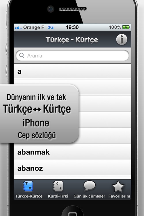 Türkçe Kürtçe sözlük