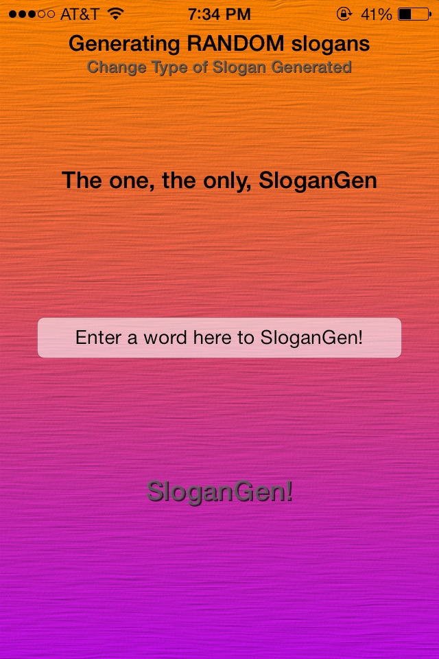 SloganGen screenshot 2