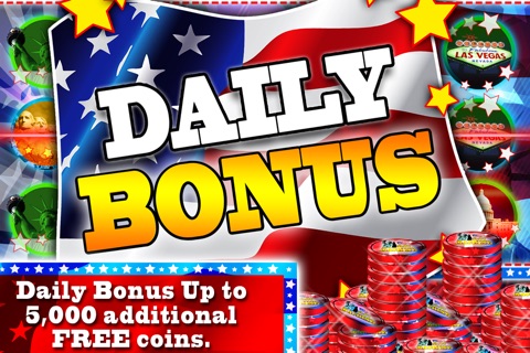 USA Slots Machine - Mega Jackpot Payout of 1,000,000 Coins screenshot 2