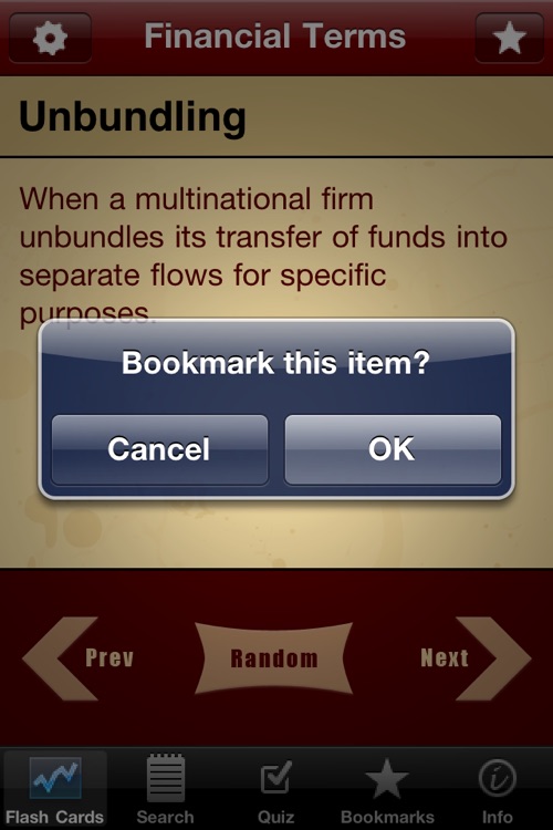 Financial Terms, Flashcards, & Quiz