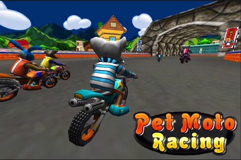 Pet Moto Racing ( 3D bike kids games ) screenshot 4