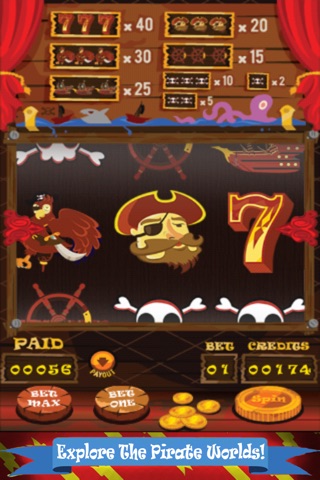 777 Pirate Casino Slots Machine: Vegas Gambling Style! screenshot 4