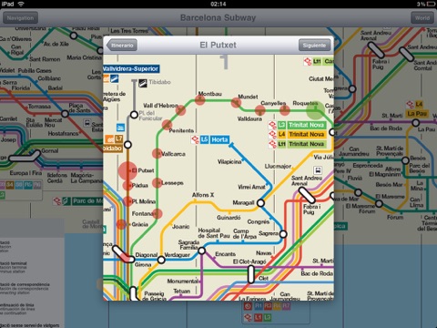 Barcelona Subway for iPad screenshot 4
