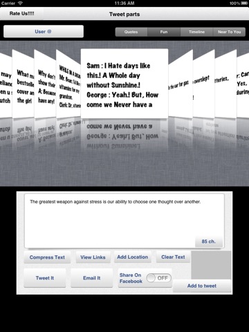 Tweet Parts for iPad screenshot 2