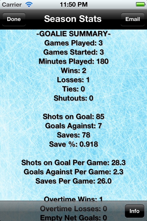 Hockey Stats Tracker Touch screenshot-4