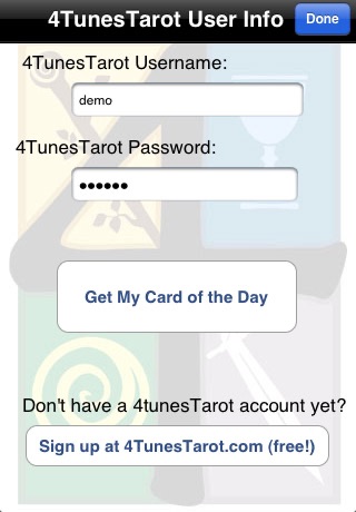 4TunesTarot screenshot 4