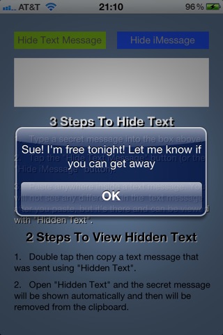 Hidden Text screenshot 3