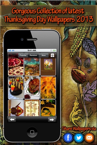 Thanksgiving HD Wallpapers for iPhone5S/iPhone5C/iPad screenshot 4