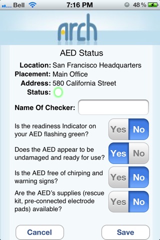 Arch AED Management screenshot 3