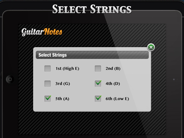 GuitarNotes - Guitar Fretboard Notes Trainer for iPad screenshot-3