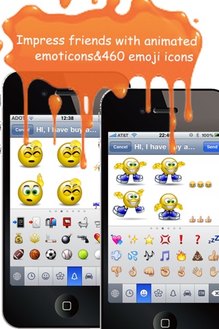 Animoticons+Emoji PRO for MMS & Facebook Text Messaging(FREE) screenshot 2