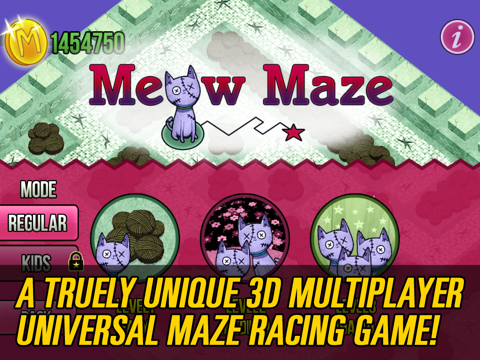 3d ニャー迷路ゾンビ猫無料ゲーム (Meow Maze Zombie Cats Free Game)のおすすめ画像1