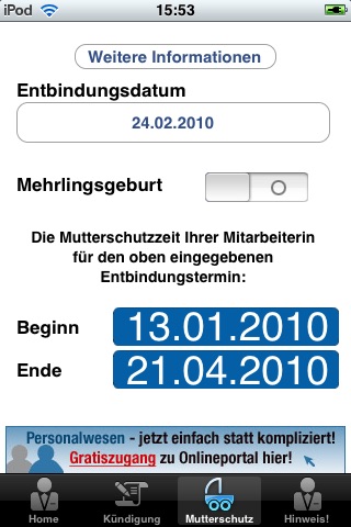 Rechner Arbeitsrecht screenshot 3