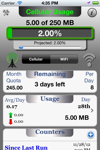 Data Master - Monitor Cellular & Wifi Data Usage screenshot 3
