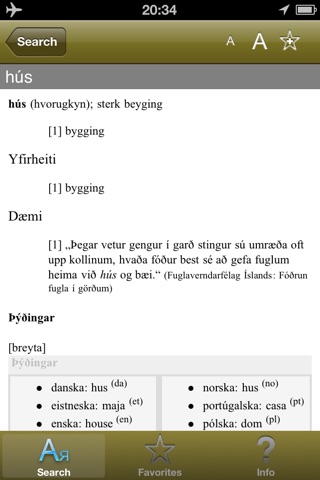 íslensk orðabók screenshot 4