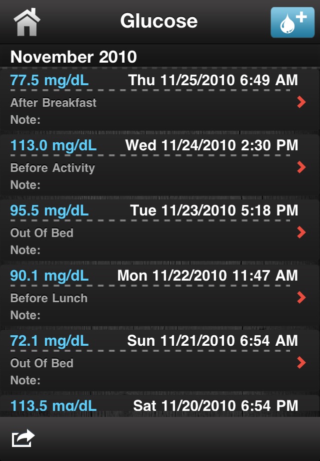 Diabetes App Lite - blood sugar control, glucose tracker and carb counter screenshot 3