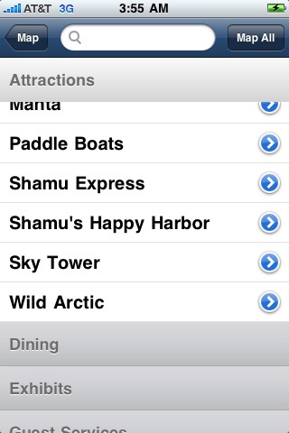 SeaWorld Orlando - GPS Map