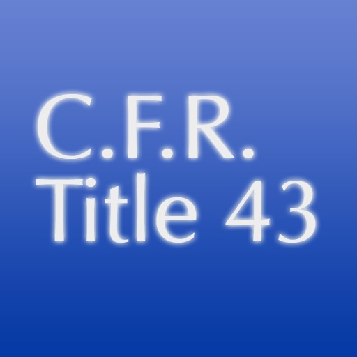 C.F.R. Title 43: Public Lands: Interior icon