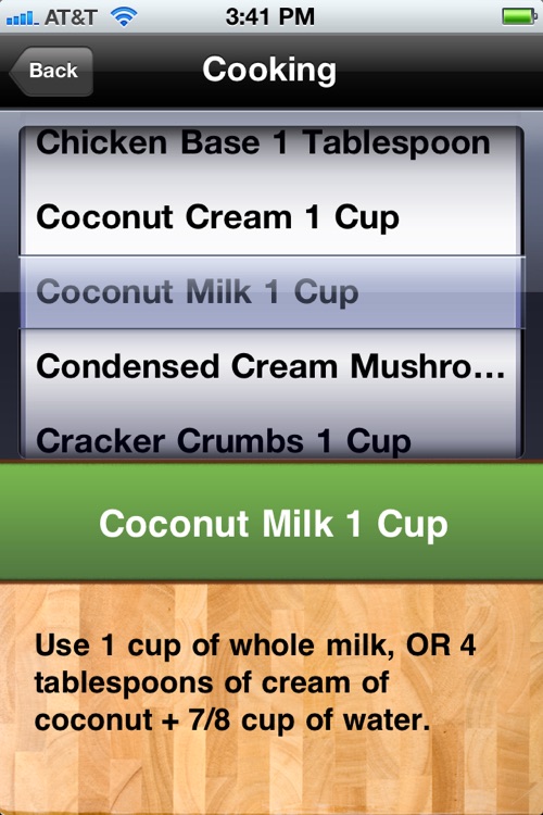 Smart Chef Substitutions