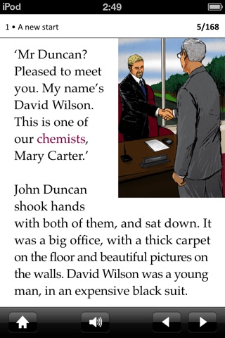 Chemical Secret: Oxford Bookworms Stage 3 Reader (for iPhone) screenshot 2