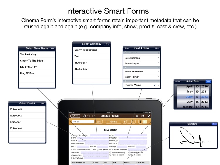 Cinema Forms - Movie Production Forms (Call Sheet, Model Release, Invoices, etc.)