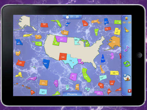 Advanced Puzzle Map Of USA HD screenshot 2