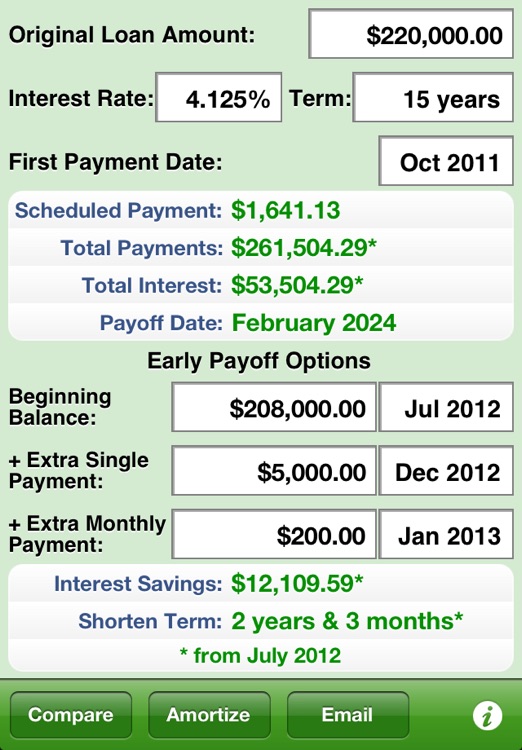 Payoff Calc