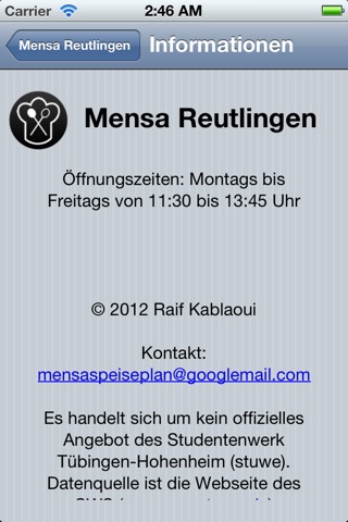 Mensa Reutlingen screenshot 3