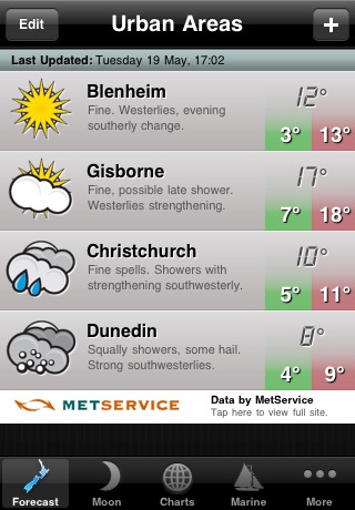 WeatherNZ screenshot1